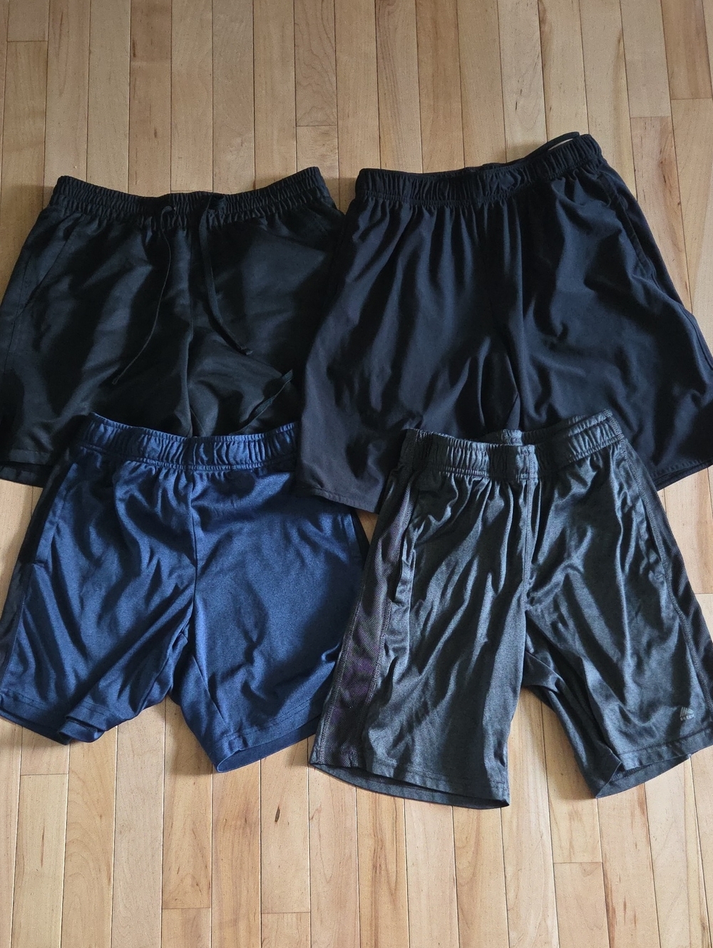 Men's Athletic Shorts Pack - Black & Navy